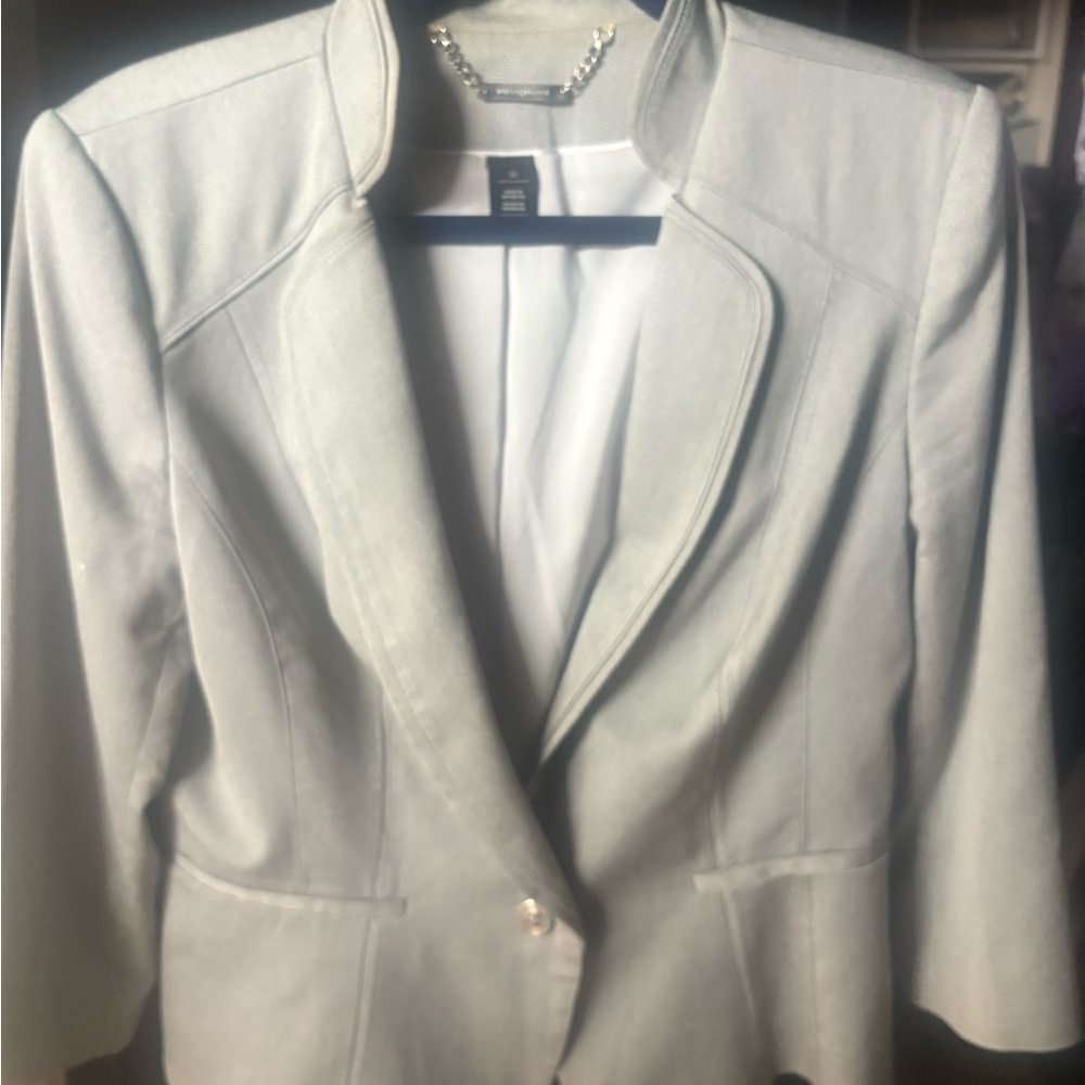 White House Black Market Light Gray Blazer